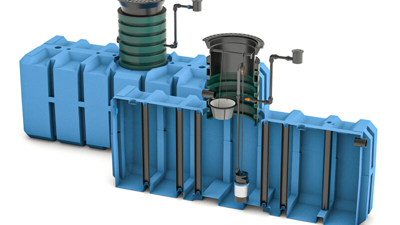 FANN Regnvattentank genomskuren